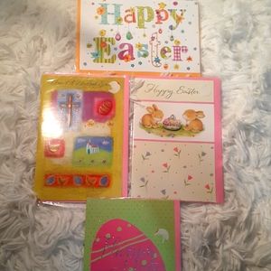 4 Easter Cards New & Sealed In Plastic